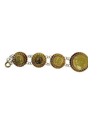 Bracelet reproduction Napoléon III en or jaune 18k  10.48 Grs