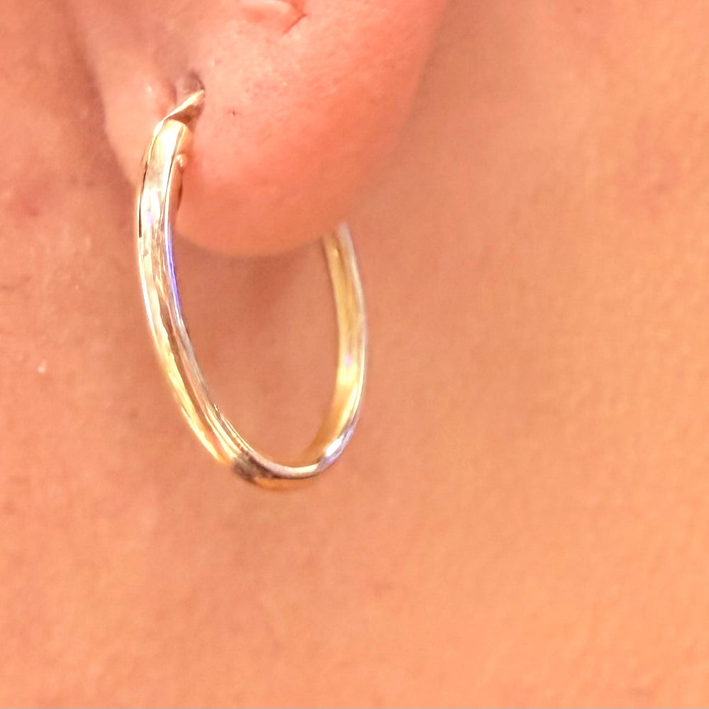 Boucles d'oreilles créoles en Or jaune 18K - 1.57G