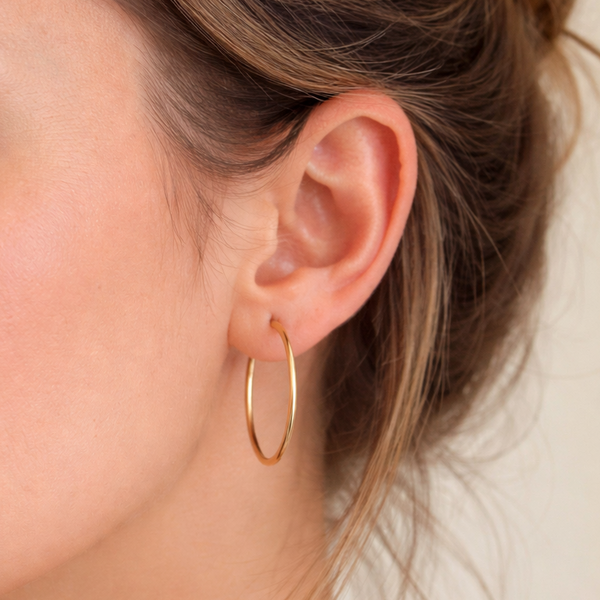 Boucles d'oreilles en or jaune 18K - 1.06 G