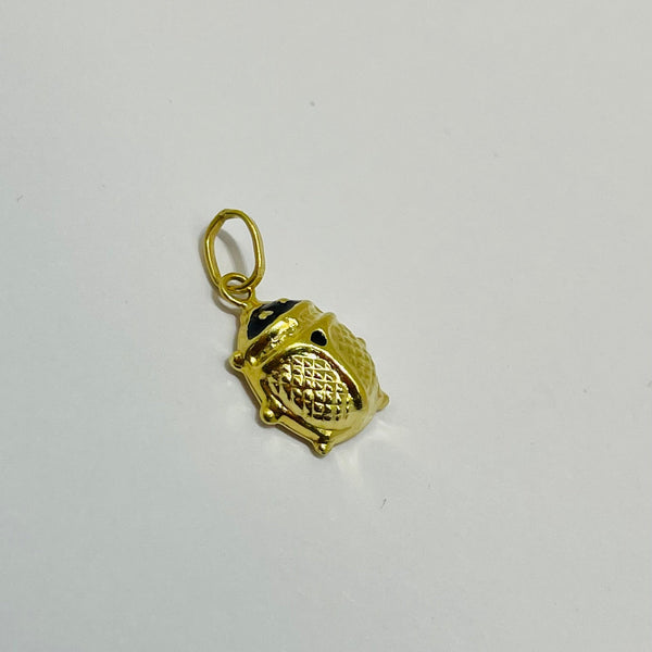 Pendentif Coccinelle en Or Jaune 18K - 0.51 Grs