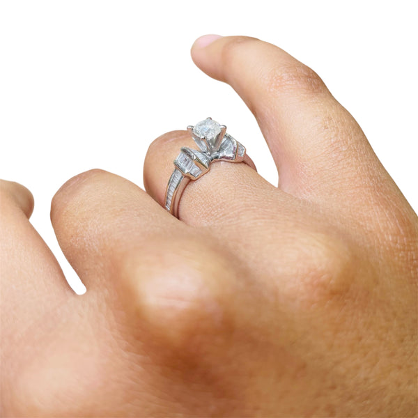 Bague en Or Blanc 18K Taille-51
