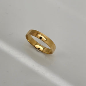 Bague Alliance en Or Jaune 18K - Taille 60 - 3.38G