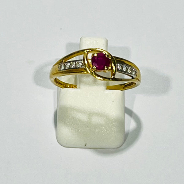 Bague en Or Jaune 18 K - Taille 58 - 2.42 G