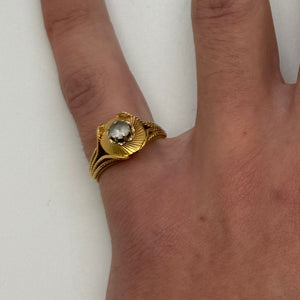 Camée en Or Jaune 18 K - Taille 51 - 2.67 G