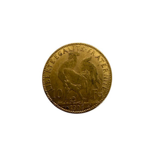 10 Francs Napoléon III Or Jaune 1857 - 3.19G