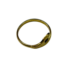 Bague serpent or jaune 18K - Taille 54