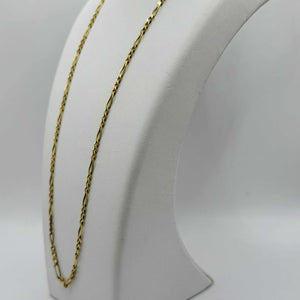 Collier maille Figaro en or jaune 18 carats – 47 cm