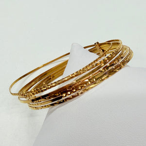 Bracelet jonc or jaune 18k