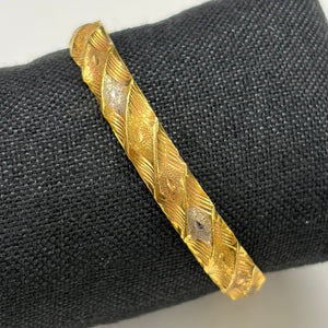 Bracelet Jonc Triple Or 22k