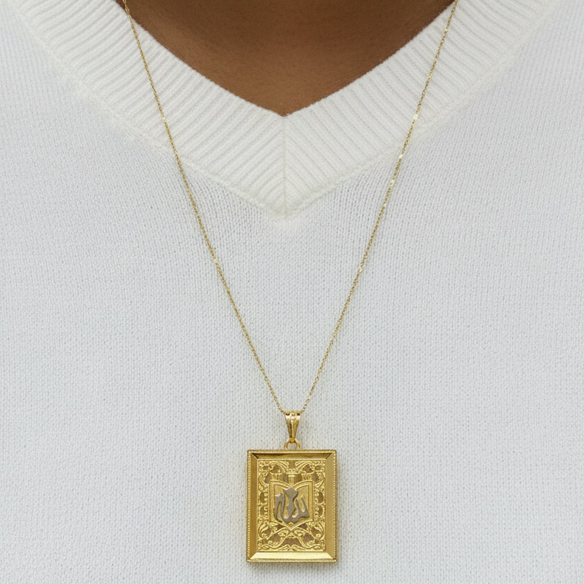 Médaillon en or jaune 18 carats