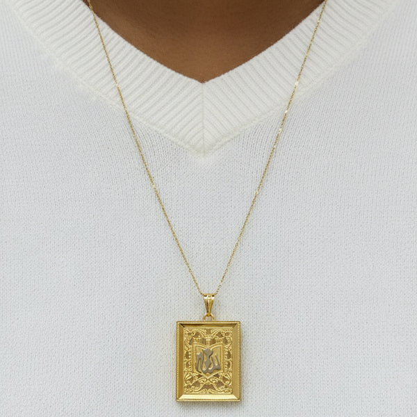 Médaillon en or jaune 18 carats
