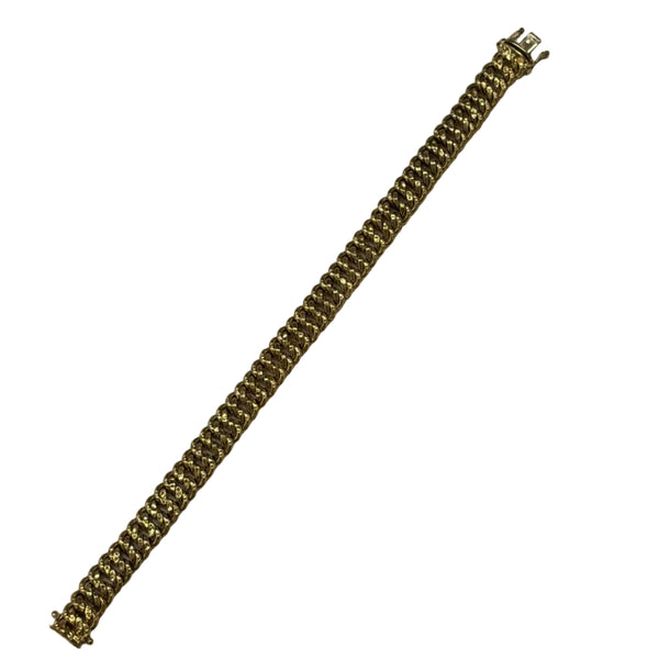 Bracelet Maille Américaine Or Jaune 18k