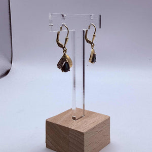Boucles d'oreilles Dormeuses Or Jaune 18K  2.56 Grs