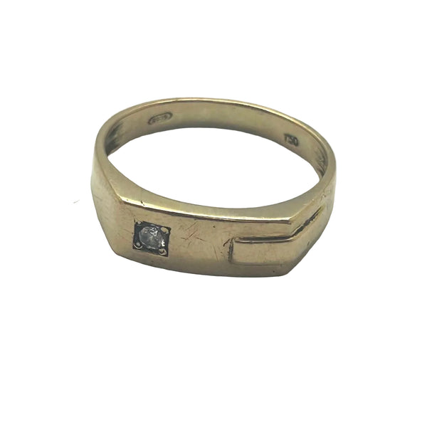 Bague chevalière en Or Jaune 18K