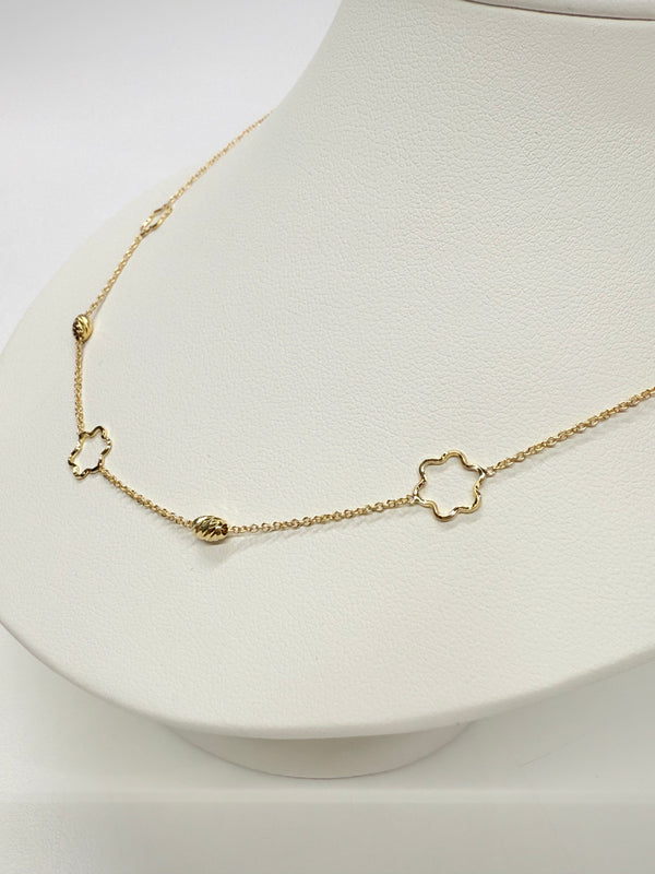 Collier Ras du Cou Or Jaune 18k Forçat Lg 46cm