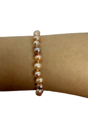 Bracelet perles en Or Jaune 18K - 7.46 Grs