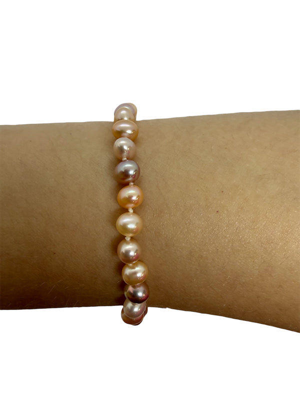 Bracelet perles en Or Jaune 18K - 7.46 Grs