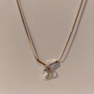 Collier Matinée Or Jaune 18K avec Diamants 0.34 cts