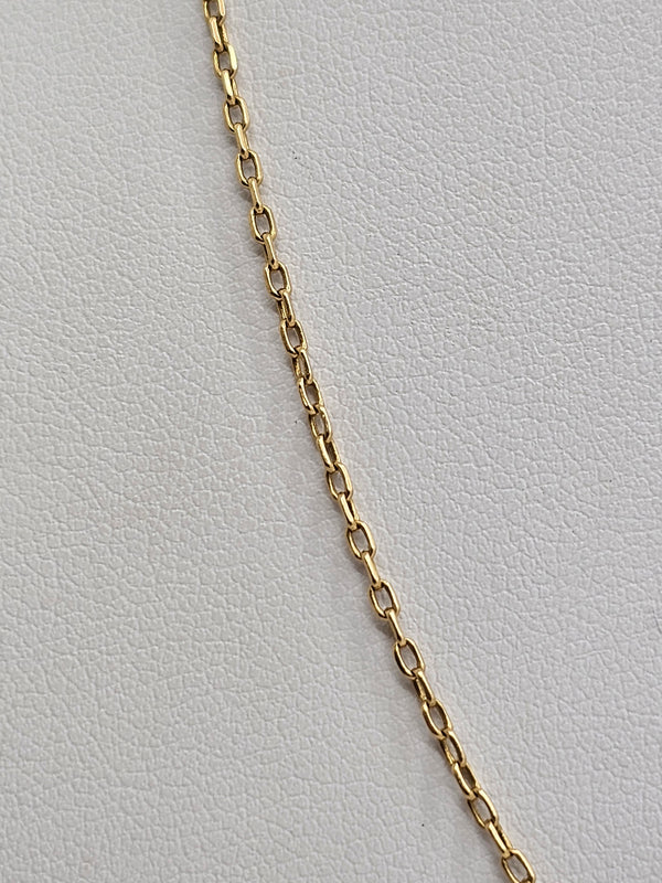 Collier Matinée Forçat en Or Jaune 18K - 66cm - 4.49gr