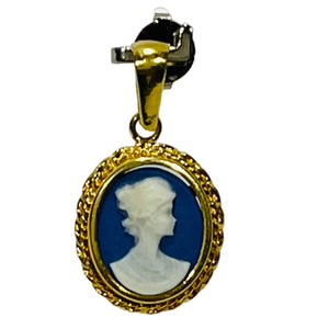 Pendentif Médaille/Camée en Or 18K - 1.53Grs