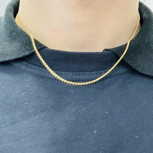 Collier en Or Jaune 18 carats Longueur- 45cm