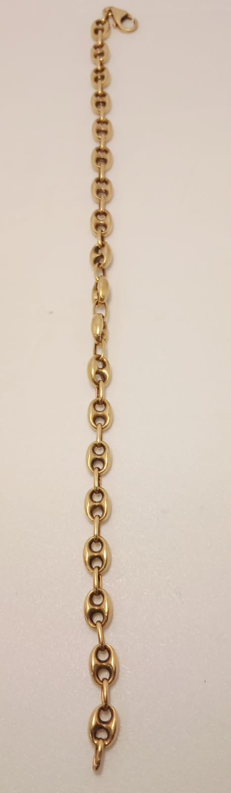 Bracelet Or Jaune Maillon Grains de Café 18 K - 9.91 G