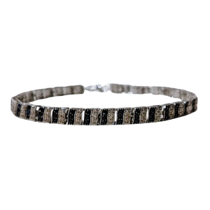 Bracelet Maillon Or Blanc 18K 8.34 Grs