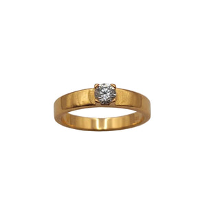 Solitaire en Or Jaune 18k - 4.23 G