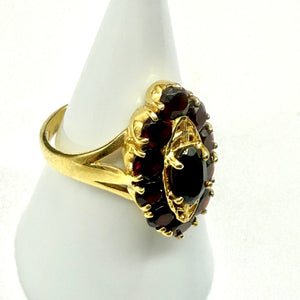 Bague Marquise en Or Jaune 18K - Taille 49 - 4.02g