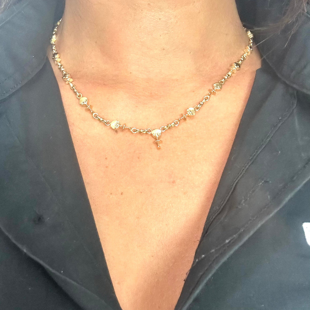 Collier Ras du Cou en Or Jaune 18 Carats