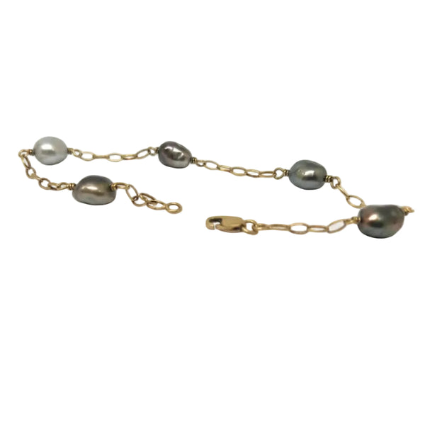 Bracelet maille forçat en or jaune 18 car