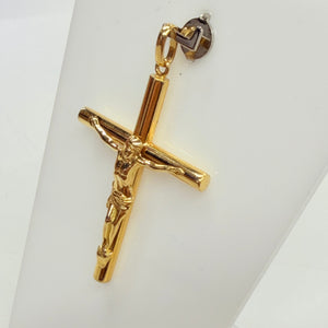 Pendentif Croix en Or Jaune 22K