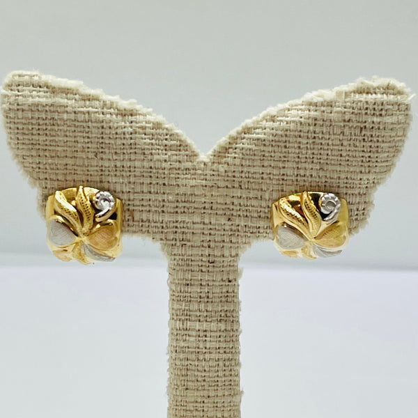 Boucles d'oreilles en Or jaune 18K -  2.60g