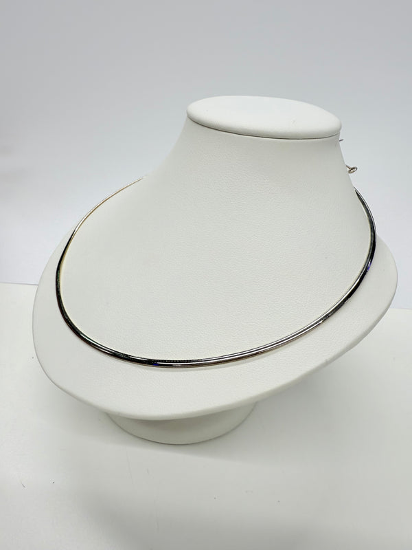 Collier Cable Or Jaune et Blanc 18k