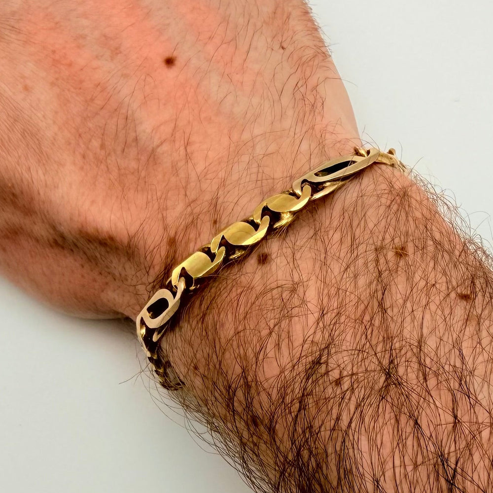 Bracelet Gourmette Or Jaune 18 Carats