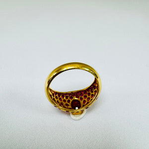 Bague Chevalière en Or Jaune 18K Taille-56