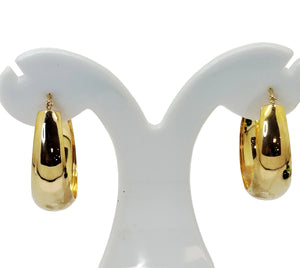 Boucles d'oreilles créoles en or jaune 18k - 6.81 G