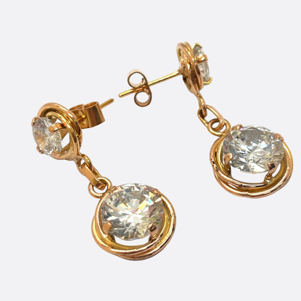 Boucles d'oreilles en Or jaune 18K - 10.73 Grs