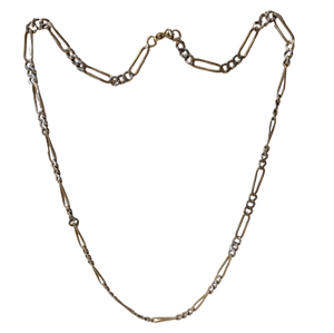 Collier Princesse Figaro Or jaune et blanc 18K 45cm