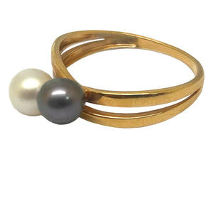 Bagues en Perles d'Or Jaune 18K