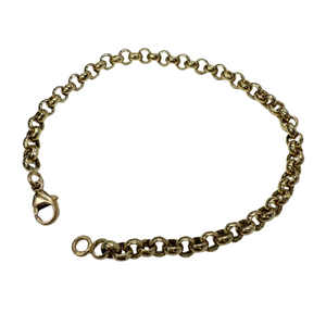 Bracelet Maille Jaseron en Or Jaune 18k - 6.66 Grs