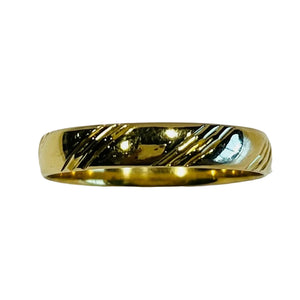 Bague Alliance Or Jaune 18K - 3.01Grs - T62