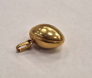 Pendentif Ballon Rugby Or Jaune 18 Carats