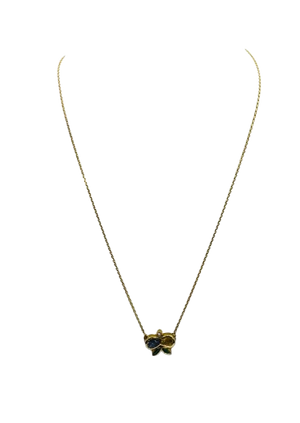 Collier Matinée Or Jaune 18K Diamant Tête d'Aigle