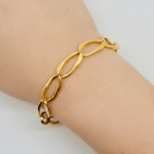 Bracelet en Or Jaune Maillon Cheval 18k - 31.29 G