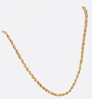 Collier en or jaune et blanc 18k - 10.93 G