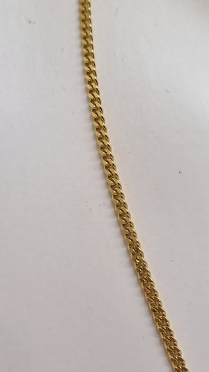 Collier Princesse en Or Jaune 18 carats, Maille Gourmette - 8.16 Grs