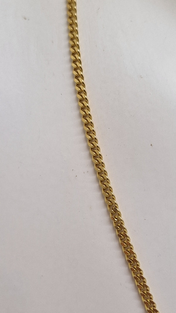 Collier Princesse en Or Jaune 18 carats, Maille Gourmette - 8.16 Grs