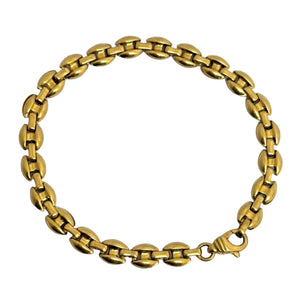 Bracelet Maille Grain de Café en Or Jaune 18 Carats