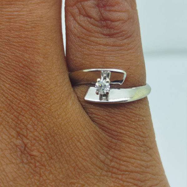 Bague en Or Blanc - Taille 47 - 2.01 Grs